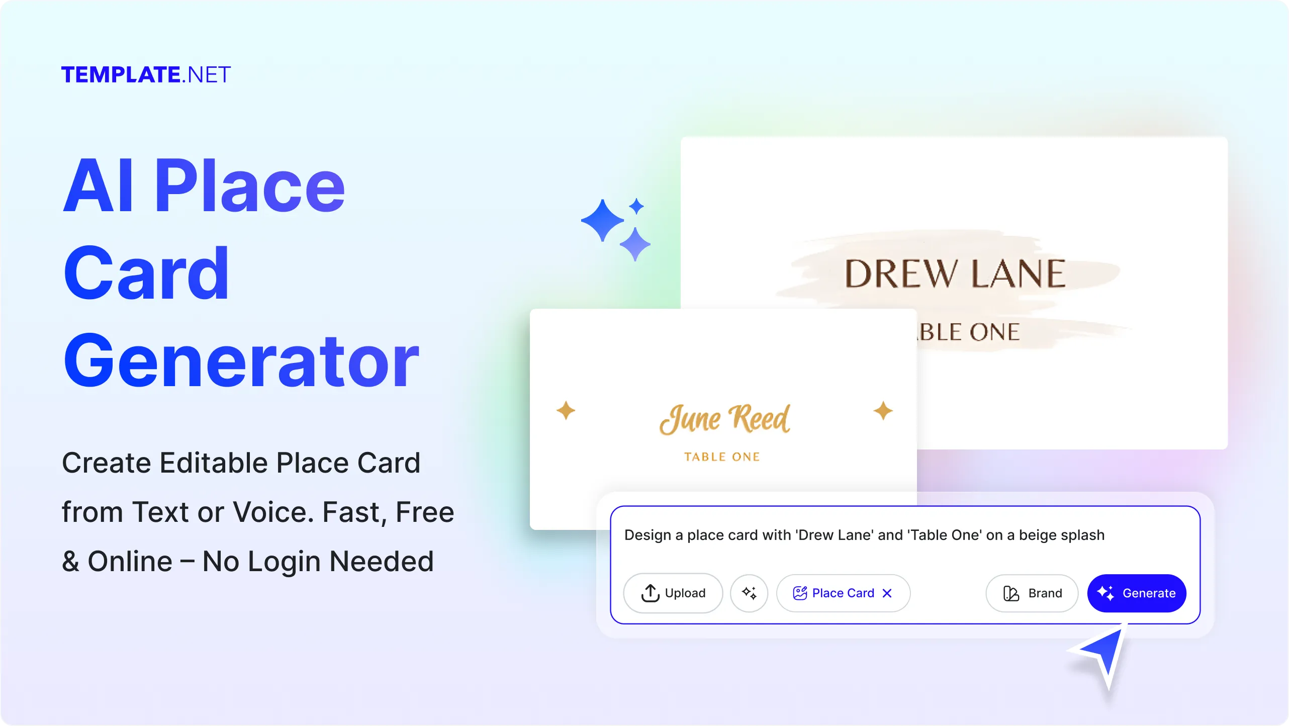 Free AI Place Card Generator, AI Place Card Maker Online